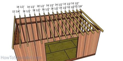 10x20 Lean to Shed Roof Plans | HowToSpecialist - How to Build, Step by Step DIY Plans Wooden Garden Gate, Lean To Roof, Lean To Shed Plans, Roof Trim, Lean To Shed, Asphalt Roof Shingles, Roofing Diy, Storage Shed Plans, Shed Roof