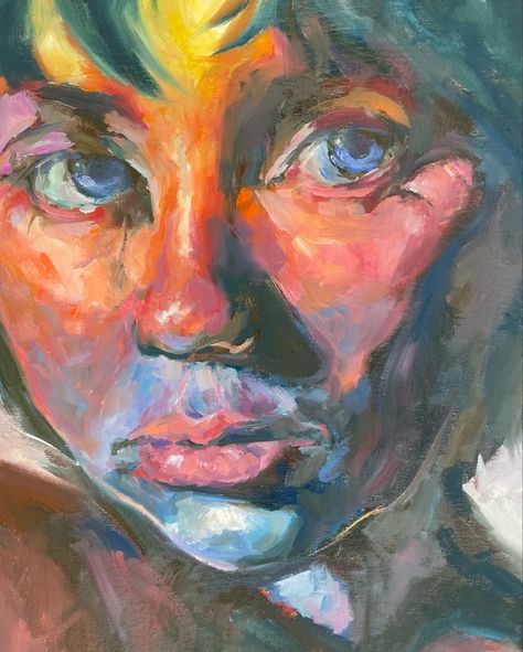 Oil on Canvas Painting Color Zones Face, Face Color Zones, Oil On Canvas Painting, Face Oil, Figure Painting, Oil Pastel, Art Ideas, Anatomy, Oil On Canvas