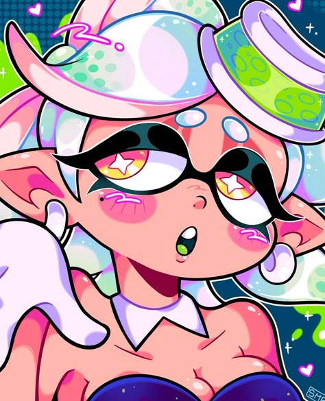 Staaaayyyy fresh!!💚✨ - Marie redraw from almost three years ago wowza! Happy to see I’ve improved! Marie best girl… | Instagram Marie Splatoon Art, Marie Splatoon Fan Art, Yummy Artstyle, Splatoon Design, Splatoon Marina, Splatoon Aesthetic, Marie Splatoon, Bright Colors Art, Callie And Marie