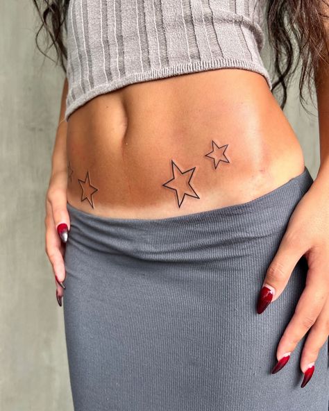 💕★ ✮⋆˙★ BALI only few slots left 💕 Dm to enquire! #startattoo #starstattoo Star Hip Tattoo Y2k, Star Tattoo Stomach, Stars On Hip Tattoo, Stars Hip Tattoo, Hip Star Tattoo, Star Tattoo On Hip, Star Hip Tattoo, Stomach Tattoo, Stars Tattoo