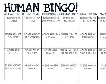 Human Bingo Ice Breaker Template People Bingo Printable, Find Someone Who Bingo For Adults, Get To Know You Bingo Ice Breakers, Ice Breaker Bingo For Adults, Human Bingo Ice Breaker, Virtual Ice Breakers, Bingo Ice Breaker, Ice Breaker Bingo, People Bingo