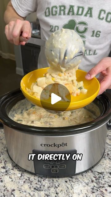 Food Dudes on Instagram: "Crockpot chicken pot pie 🥧 #easyrecipe #cooking #comfortfood #dinner" Slow Cooker Chicken Pot Pie Recipe, Food Dudes, Slow Cooker Chicken Pot Pie, Crockpot Chicken Pot Pie, Tiktok Food, Pot Pie Soup, Crock Pot Freezer, Easy Crockpot Chicken, Easy Chicken Pot Pie