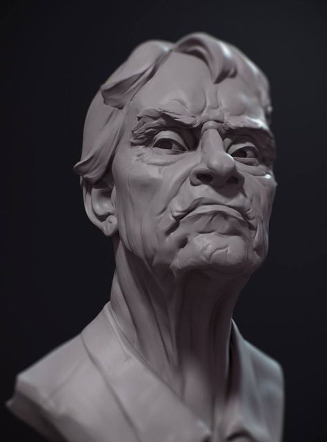 Character Modeling, Facial Expressions, Zbrush, Art Original, Sculpture Art, D Art, Greek Statue, Facial, Figurines