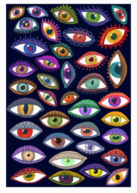 Multicolored Eyes, Eyes Collage, Animated Eyes, Different Eyes, Eyes Pattern, Collage Quilts, Animal Eyes, Collage Material, Eye Pattern