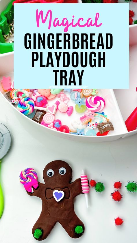 The winter season is here and we love celebrating with engaging activities for kids. In this blog post, we'll guide you through the process of creating a Gingerbread playdough tray that promises hours of imaginative play. Playdough Trays, Playdough Games, Gingerbread Playdough, December Preschool, Learning Games For Toddlers, Imagination Play, Gingerbread Party, Playdough Activities, Toddler Behavior