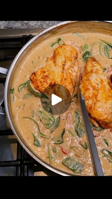 Simply Mamá Cooks on Instagram: "Creamy Chipotle Chicken Follow for more dinner ideas 💡 🍽 #SimplyMamaCooks #dinner #recipe INGREDIENTS *Chicken seasoning* 2 lbs chicken breast 1 1/2 tsp seasoned salt 1 tsp lemon pepper 1 tsp smoked paprika 1 tsp garlic powder 1 tsp onion powder *Chipotle Cream Sauce* 1 Tbsp cooking oil 3 Tbsp unsalted butter 1/2 medium onion diced 3 cloves garlic 4 Tbsp all-purpose flour 3 chipotle peppers in adobo sauce 1 Tbsp of Adobo sauce from the chipotle peppers 2 cups chicken broth 4 oz cream cheese 1/2 cup Mexican table cream or heavy cream salt and pepper to taste 2.5 oz fresh baby spinach leaves 1 1/2 cups grape or cherry tomatoes garnish with chopped parsley" Chicken Chipotle, Creamy Chipotle Chicken, Chicken In Chipotle Cream Sauce, Chipotle Cream Pasta With Chicken, Chipotle Pepper In Adobo Sauce Recipes, Creamy Chipotle Chicken Enchiladas, Chipotle Peppers In Adobo Sauce Chicken, Chipotle Peppers In Adobo Sauce Recipes, Creamy Chipotle Sauce Recipe