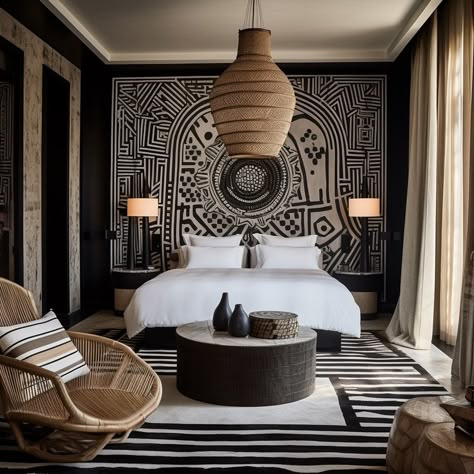 African Bedroom, African Interior Design, African House, African Inspired Decor, African Interior, African Home Decor, African Decor, The Bedroom, 인테리어 디자인