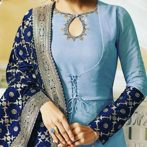 40+ Suit Neck Designs for Beautiful Punjabi Dresses 2023 Suit Neck Design, Indore City, Suit Neck Designs, Suit Neck, Salwar Neck Designs, Neck Designs For Suits, Long Kurti Designs, Long Dress Design, Kurta Neck Design