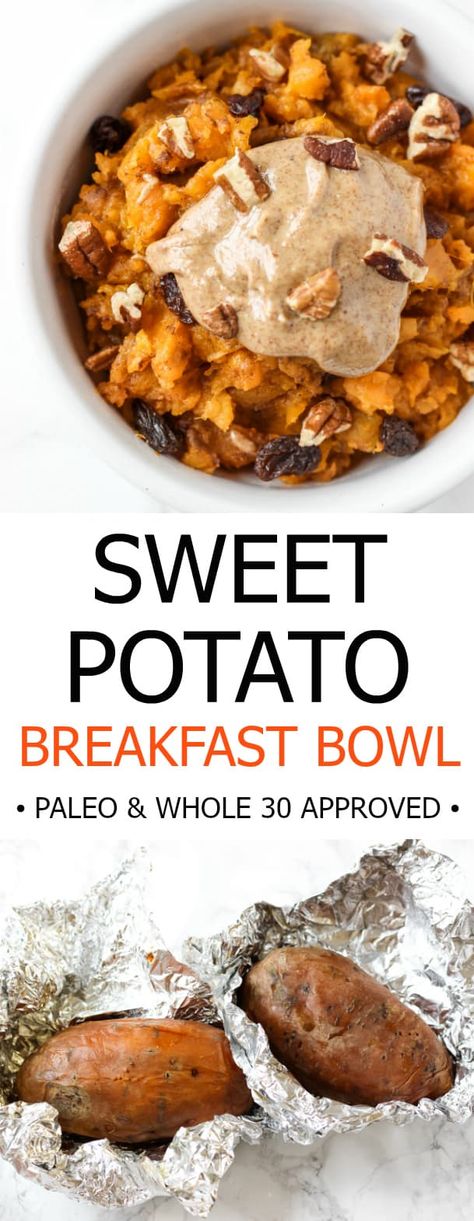 Sweet Potato Breakfast Bowl - Healthy Liv Sweet Potato Breakfast Bowl, Potato Breakfast Bowl, Menu Sarapan Sehat, Potato Breakfast, Healthy Breakfast Bowls, Clean Eating For Beginners, Sweet Potato Breakfast, Resep Diet, Breakfast Potatoes