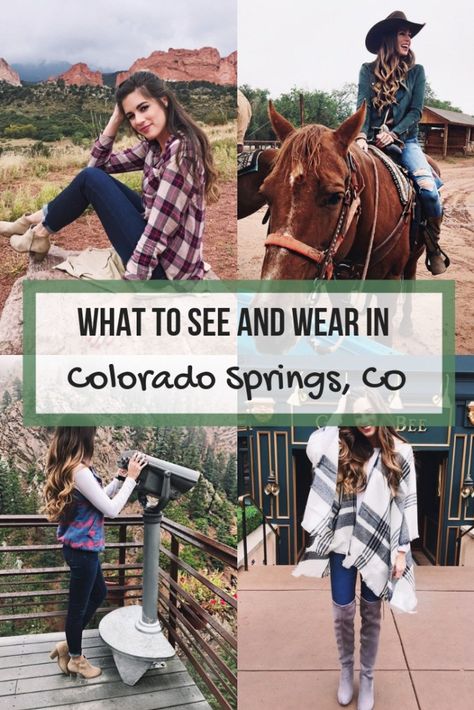 What to See and Wear in Colorado Springs, CO September In Colorado Outfits, Colorado Travel Outfits, Colorado Summer Outfits, Colorado Springs Things To Do, Living In Texas, Colorado Fashion, Broadmoor Colorado Springs, Unique Resorts, Colorado Style