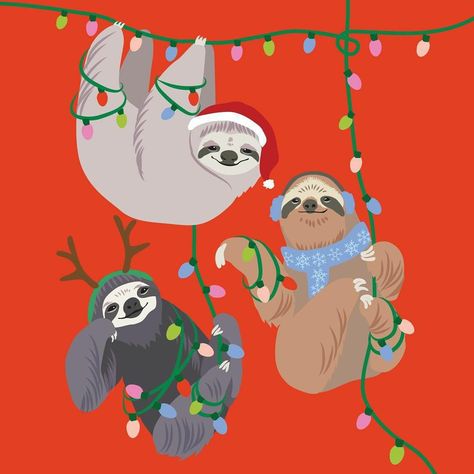 Sloth Meme, Valentine Goodies, Valentine Favors, Sloth Life, Paper Shapes, Sloth Art, Christmas Sloth, Valentine Craft, Cute Christmas Wallpaper