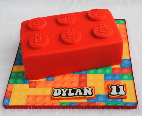 Lego City Cake, Chocolate Lego Cake, Lego Brick Cake, Square Lego Cake, Lego Themed Cake, Chocolate Lego, Lego Cake Ideas Buttercream, Fondant Lego Bricks, One Direction Cakes