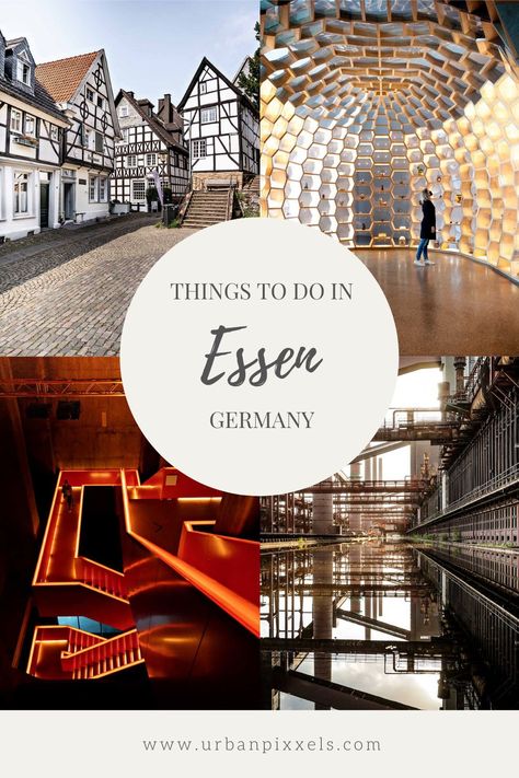 Whether you're interested in industrial places or pretty historic towns, Essen is the place to go. In this post I'm sharing my favorite things to do in the city Essen for your next city trip to Germany. #Essen #Germany #Zollverein #Kettwig Germany Bucket List, Germany Travel Destinations, Trip To Germany, Cities In Germany, City Trip, Packing Tips For Travel, Best Places To Visit, Urban Jungle, Best Cities