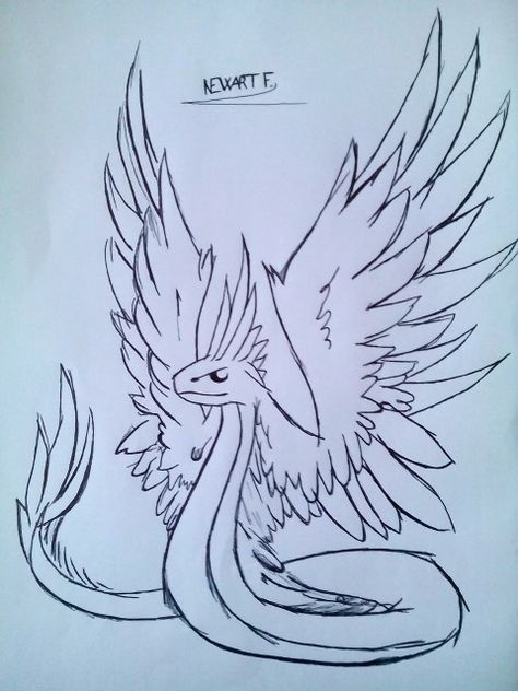 Snake With Wings, Humanoid Dragon, Winged Serpent, Snake Dragon, Snake Drawing, Hybrid Art, Wings Drawing, Dragon Sketch, Cute Snake