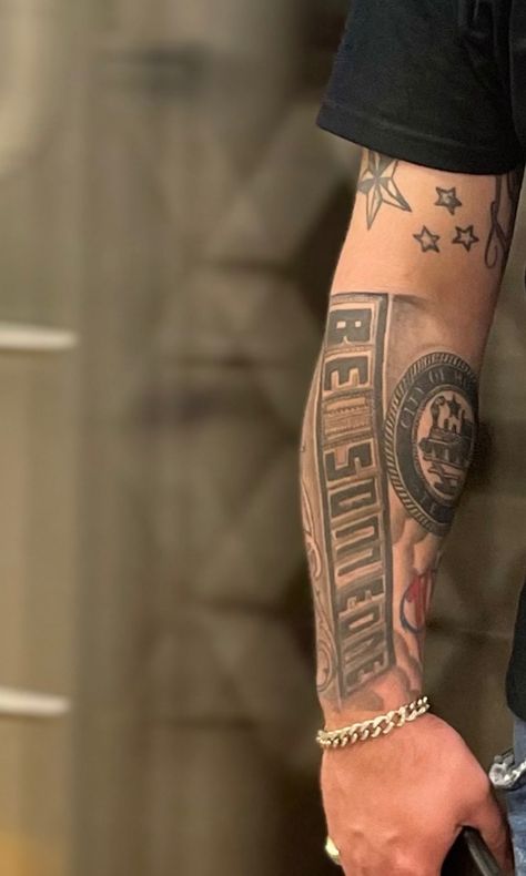 Houston Sleeve Tattoo, Houston Texas Tattoos Designs, Be Someone Tattoo, Be Someone Houston Tattoo, Houston Tattoos Ideas, Texas Tattoo For Men, Be Someone Houston, Houston Texas Tattoos, Forearm Word Tattoo