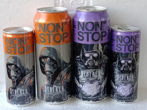 Energy Drink STALKER NON STOP Cans FULL 250 ml. & 500 ml. Ukraine 2024 - 4 pcs. Energy Drink, Non Stop, Ebay Seller, Energy Drinks, 16 9, Ebay Store, Ukraine, Limited Edition, Energy