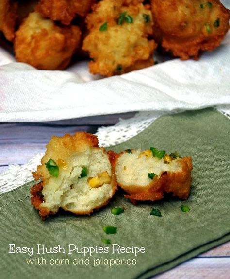 If you have never tried making a hush puppies recipe I have to say you are seriously missing out! Corn Hush Puppies Recipe, Hush Puppies Recipe Easy, Easy Hush Puppies Recipe, Hush Puppies Recipe With Corn, Corn Hush Puppies, Easy Hush Puppies, Easy Hush Puppy Recipe, Hush Puppy Recipe, Homemade Hush Puppies