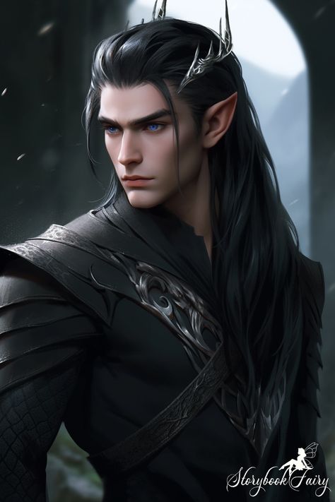 Eldas - A Deal with the Elf King (Married to Magic Novels by Elise Kova) - AI Art by StorybookFairy Runaway Princess, Male Elf, Elf King, Red Witch, Elf Man, Elf Characters, Arte Monster High, Elves Fantasy, Elf Art