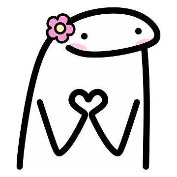 "Flork Meme Cute Flower" Sticker for Sale by Sketchbook Studio by Aqsaa | Redbubble Flower Meme, Flork Sticker, Lil Drawings, Flork Meme, Funny Stickman, Funny Logo, Giving Flowers, Scrapbook Gift, Flowers Gif