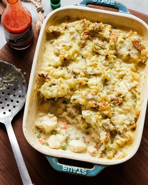 Fish Pie - Whole30, Gluten-Free, Dairy-Free | PrimalGourmet Primal Gourmet, Fish Casserole, Gluten Free Fish, Salad Chicken, Fish Pie, Paleo Diet Recipes, Whole30 Recipes, Cottage Pie, Smoked Fish