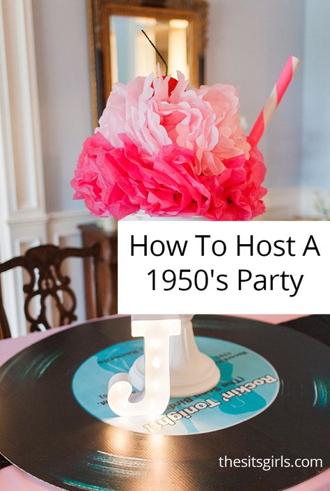 Sock Hop Party Ideas, Sock Hop Decorations, Hop Decorations, 50s Party Decorations, Elvis Party, 50s Sock Hop, Grease Party, 50s Theme Parties, Sock Hop Party