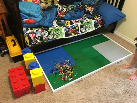 Lego Station, Lego Tray, Lego Table, Boys Bedrooms, Under Bed, Boys Room, Kids Activities, Boy's Room, Activities For Kids