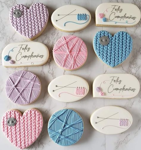 Crochet Cookies, Sewing Cake, Cookies Theme, Cookie Business, Cake Decorating Frosting, Best Sugar Cookies, Themed Desserts, Sugar Cookie Designs, Royal Icing Decorations