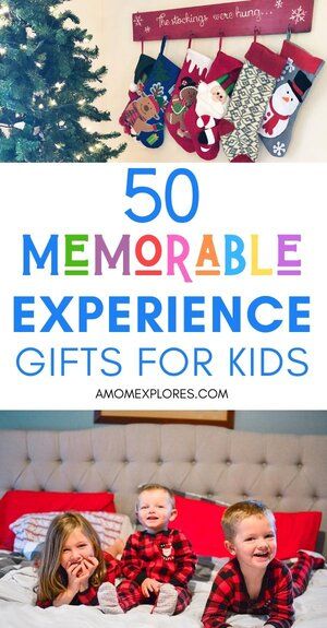 50+ Best Experience Gift Ideas for Kids (2023) — A Mom Explores | Family Travel Tips, Destination Guides with Kids, Family Vacation Ideas, and more! Christmas Children Gifts, Toddler Experience Gifts, Christmas Gift Experiences For Kids, Kids Christmas Gifts Something They Need, Christmas Ideas For Grandkids, Christmas Gift Ideas For Kids Not Toys, Gift Of Time Ideas Kids, Experience Gifts For Toddlers, Non Gift Christmas Ideas For Kids