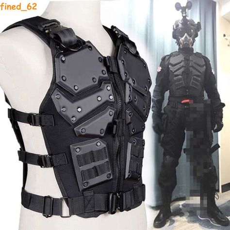 Outdoor Special Forces Sports Tactical Vest CS Protective Combat Vest Body Armor Package:1pc   Brand new and high-quality   Fabric：EVA protective board; Polyester; High elastic sponge   This vest is suitable for people weighing less than 85kg.   Note:   1.Manual measurement of dimensions with an error of 1-3cm is normal.   (Size: 1cm = 0.394 inch, 1 inch = 2.54cm)   2.The real color of the item may be slightly different from the pictures shown on website caused by many factors such as brightness of your monitor and light brightness. PaymentDelivery detailsTerms of salesAbout usContact us Payment   We accept PayPal/ Google Pay /Visa / Master Card /Amex /Discover Payments If you have any questions about payment. Please feel free to contact me.  Delivery details   After you place the order, w Tf 141, Combat Vest, Molle Vest, Combat Suit, Tactical Armor, Armor Vest, Self Defence Training, Helmet Concept, Tactical Wear