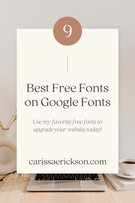 Tap to see my favorite free fonts from Google fonts! Graphic design on your website is great, but you need beautiful free fonts from Google fonts to really make your website pop. Design a website fast with my favorite free google fonts. Tap here to learn more! Free Font Combinations, Cursive Fonts Handwritten, Best Google Fonts, Google Font Pairings, Coaching Brand, Pretty Script Fonts, Fonts Handwriting Alphabet, Coaching Website, Classic Serif Fonts