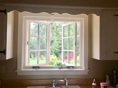 Colonial Casement Windows, French Casement Windows Kitchens, Farmhouse Casement Windows, French Casement Windows Exterior, Marvin Casement Windows, Kitchen Casement Windows Over Sink, Casement Windows Kitchen, Double Casement Window, Extension Windows