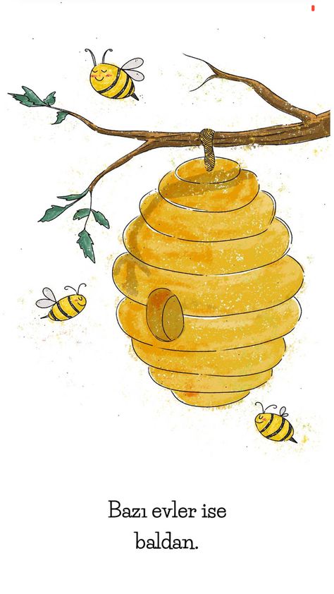 Beehives Painted, Beehive Drawing, Beehive Art, Magnet Diy, Birthday Deco, Classic Quotes, Class Decor, Watercolor Paintings For Beginners, Winnie The Pooh Friends