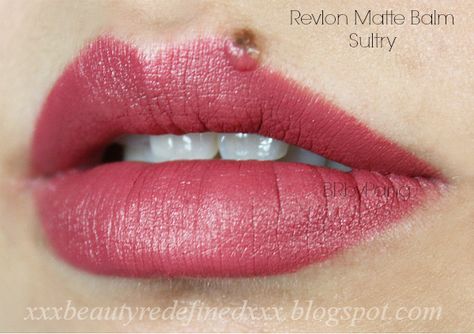 Revlon Matte Balm Sultry Revlon Matte Balm, Revlon Matte, What A Day, Better Day, Color Swatch, Revlon, Lip Colors, Skin Care Tips, Makeup Brushes