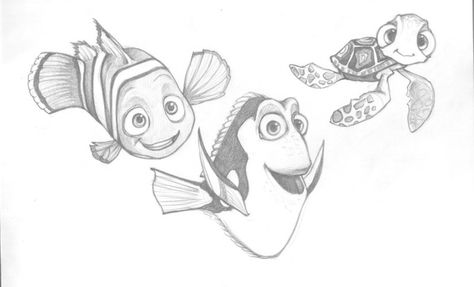 Pixar Sketches, Dory Drawing, Nemo And Dory, Cartoon Drawings Of People, Cartoon Drawings Disney, Disney Drawings Sketches, Disney Art Drawings, Drawing Cartoon Characters, Disney Sketches