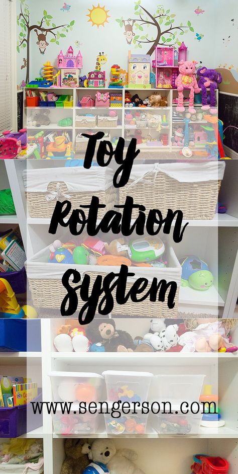 Rotating Toys How To Organize, Organizing Kids Toys, Toy Rotation System, Toy Rotation, Homeschooling Materials, Declutter And Organize, Kids Toy Organization, Playroom Organization, Toy Rooms