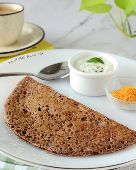 Instant Ragi Dosa (without fermentation) Instant Ragi Dosa Recipe, Ragi Bread Recipe, Millet Dosa Recipe, Ragi Dosa Recipes, Bread Pizza Recipe Indian, Quinoa Wraps, Millet Breakfast, Instant Snacks, Instant Dosa Recipe