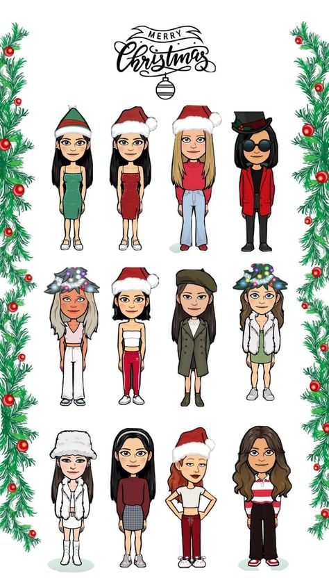 Bitmoji ideas for girls 🎄 Christmas Bitmoji, Bitmoji Ideas, For Girls, Merry Christmas, Christmas