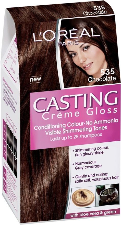 Colors For Brown Hair, Chocolate Brown Hair Dye, Loreal Casting Creme Gloss, Hair Packaging, Casting Creme Gloss, Loreal Hair Color, Cherry Hair Colors, Formal Hairstyles For Long Hair, Chocolate Brown Hair Color