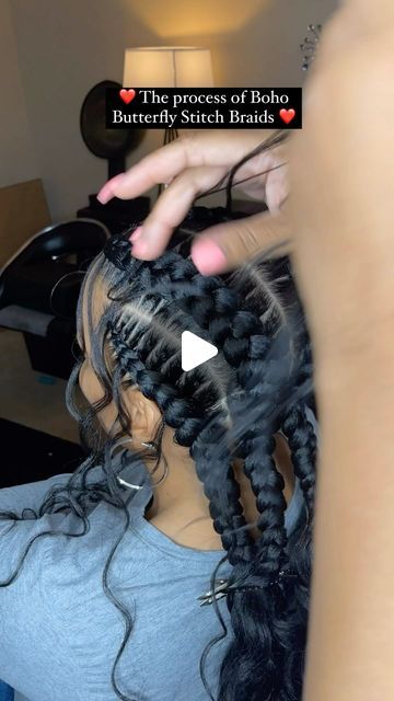 Tameeka Robertson on Instagram: "I mean… am I the only one that’s still in love with this style??? Mercy ‼️ Can y’all just drop some 🔥🔥❤️❤️🔥🔥 in the comments for this beautiful simple style and the process of fluffing the braids out? 
.
.
Nothing like some cute and simple braids .. would you rock this style?? 
.
.
Are we looking or booking???
.
.
#hair #hairstyle #braids #braidstyles #stitchbraids #stitchfeedinbraids #feedins #feedinbraids #cornrows #messybun #bohobraids #braided #braidedbun #braidedponytail #scbraider #atlbraider #charlottebraider" Big All Back Cornrows Hairstyles, 4 Big Braids Hairstyles For Black Women, Four Feed In Braids Cornrows, Boho Stitch Braids Bun, Vacation Cornrows, Jumbo French Braids, 2 French Braids Black Women, Two Boho Feed In Braids, 4 Boho Feed In Braids