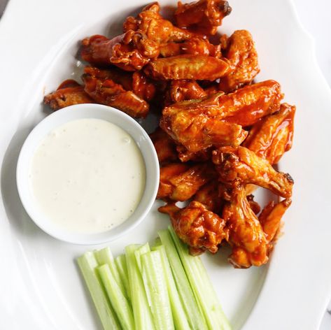 Game Day - Simple Frank’s RedHot Buffalo Wings! Franks Red Hot Wing Sauce Recipes, Franks Wings, Red Hot Wings Recipe Franks, Buffalo Wing Sauce Recipe Franks, Buffalo Hot Wings Recipe, Tandoori Chicken Wings Recipe, Franks Red Hot Buffalo Chicken Wings, Hot Wing Sauce Recipe, Red Hot Chicken