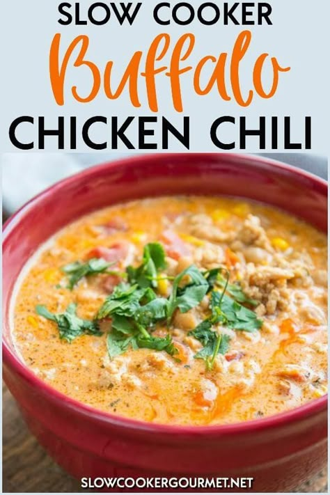 Slow Cooker Buffalo Chicken, Buffalo Chicken Chili, Best Soup Recipes, Think Food, Slow Cooker Soup, Easy Soups, Chicken Chili, Slow Cooker Beef, Easy Soup Recipes