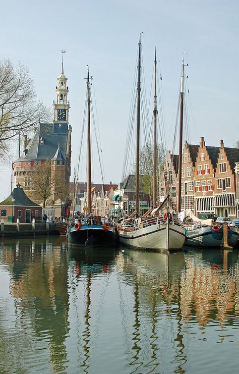 <3 Hoorn Harbor Photography, Harbor Painting, Yachts, Ponds, Holland Netherlands, Boats, Norfolk Broads Boats, Two Harbors, Harbour Town