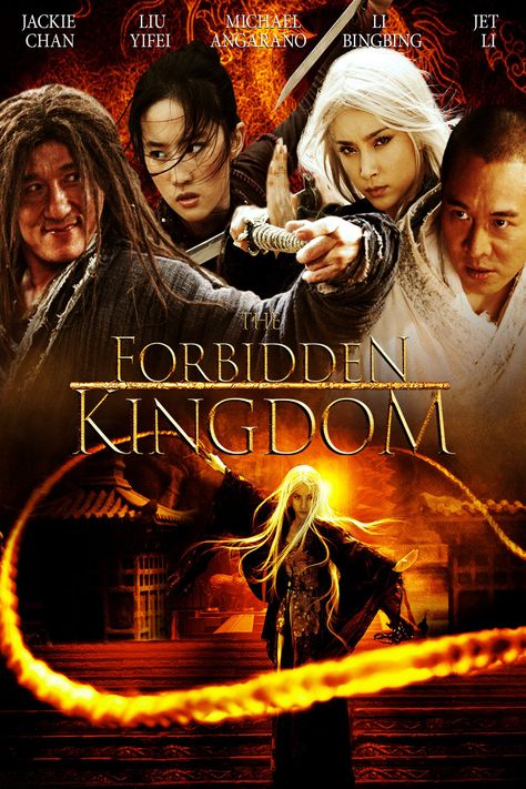 The Forbidden Kingdom.   Good on clearplay. :D The Forbidden Kingdom, Jackie Chan Movies, Michael Angarano, Hong Kong Cinema, Kingdom Movie, Martial Arts Film, Kung Fu Movies, Kung Fu Martial Arts, Jet Li