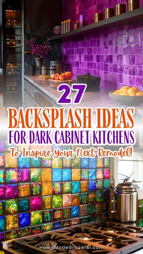 Think your dark cabinet kitchen limits your backsplash options? Think again! We've assembled an exclusive collection of 27 backsplash ideas tailored for dark cabinets, featuring materials and patterns that elevate your kitchen from ordinary to extraordinary. From dark brown cabinets to dark blue, each idea is designed to complement your dark aesthetic beautifully. Discover the perfect backdrop for your culinary creations today! Blue Backsplash Kitchen Dark Cabinets, Dark Kitchen Backsplash Ideas, Dark Cabinet Kitchens, Dark Cabinet Kitchen, Backsplash For Dark Cabinets, Backsplash Ideas For Dark Cabinets, Kitchen Backsplash With Dark Cabinets, Dark Cabinets Kitchen, Blue Backsplash Kitchen