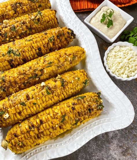 Mexican Street Corn in Oven (in 30 min) - Fit Found Me Street Corn In Oven, Street Corn Oven, Corn In Oven, Corn Oven, Corn Elote Recipe, Corn Elote, Corn In The Oven, Elote Recipe, Mexican Street Corn Recipe