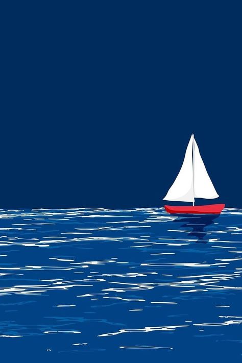 Boat Illustration Art, Boat Mural, Boats Illustration, Sailing Boat Illustration, Sailing Illustration, Boat Background, Boat Graphics, Pharmacy Art, Free Fall Wallpaper