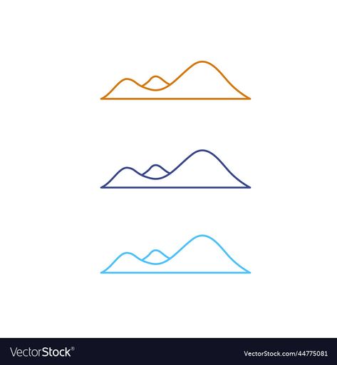 Hills Logo Design, Hills Drawing, Hills Tattoo, Mountain Logo Vector, Cali Tattoo, Preschool Logo, Hill Logo, Mountain Graphic, Mountain Logos