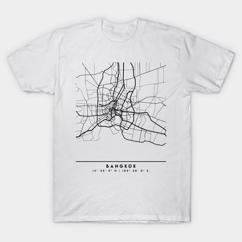 BANGKOK THAILAND BLACK CITY STREET MAP ART bangkok Classic T-Shirt Travel Tshirt Designs, Bangkok Fashion, Street Map Art, Travel Tshirt, Black City, Shirt Illustration, City Scene, Graphic Tee Design, City Street