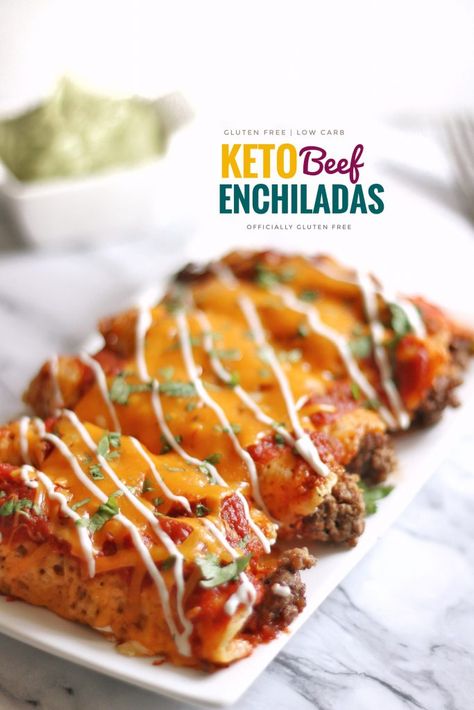 Keto Beef Enchiladas Keto Beef Enchiladas, Beef Enchiladas Recipe, Low Carb Enchiladas, Beef Enchilada Recipe, Recipe Low Carb, Keto Beef, Fantastic Recipes, Keto Beef Recipes, Enchiladas Recipe