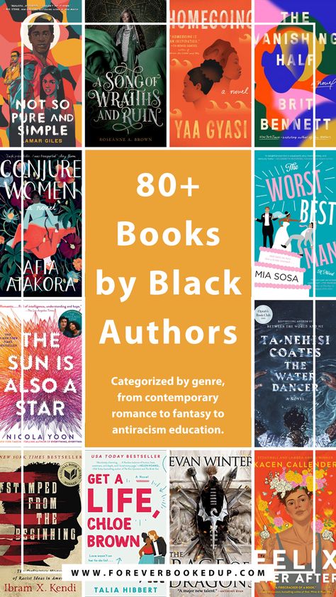 Best Books By Black Authors, Fantasy Books By Black Authors, Black Book Club, African American Books Must Read, Books To Read Black Authors, Black Fantasy Books, Romance Books By Black Authors, Black Books To Read, Black Authors Books Reading Lists